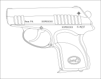 Пистолет П-М23Т полировка Пистолет П-М23Т полировка